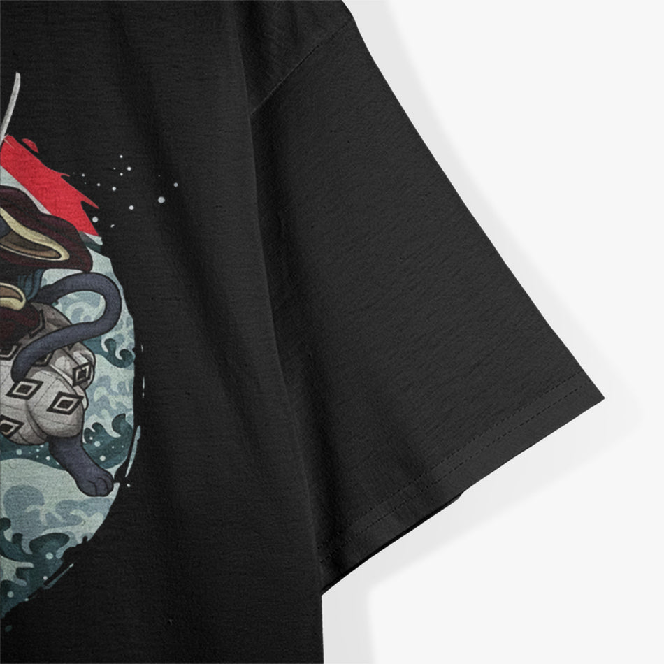 Cats Samurai Ninja Fighting T-Shirt