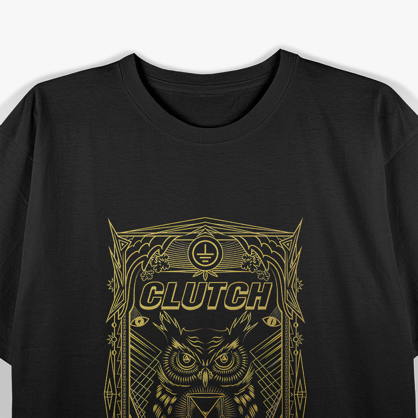 Clutch All-Seeing Owl Symbol of Wisdom and Vision T-Shirt