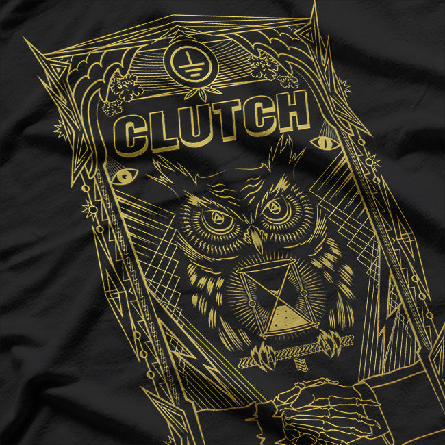 Clutch All-Seeing Owl Symbol of Wisdom and Vision T-Shirt