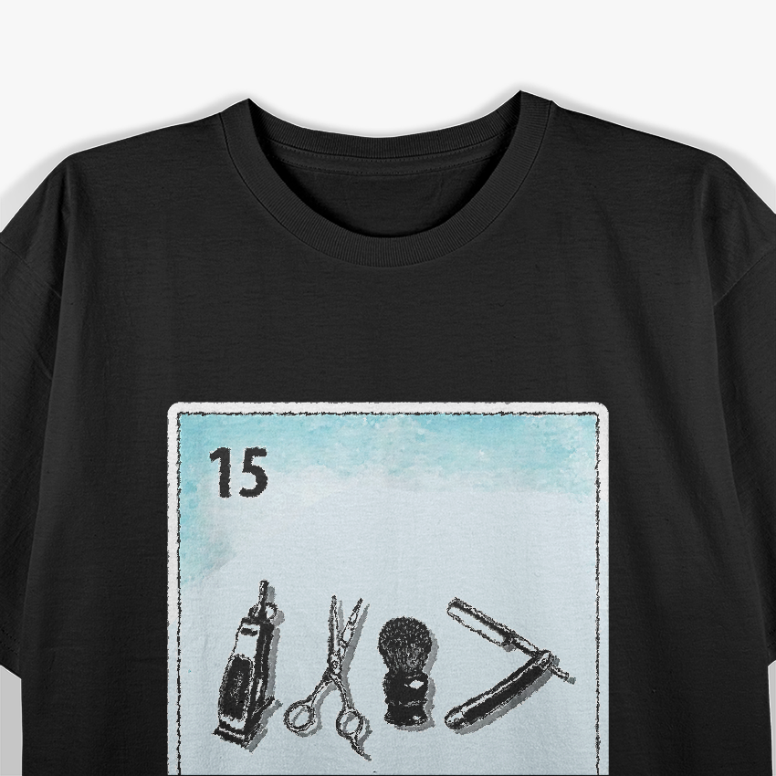Cool Mexican Barber Cards Design T-Shirt