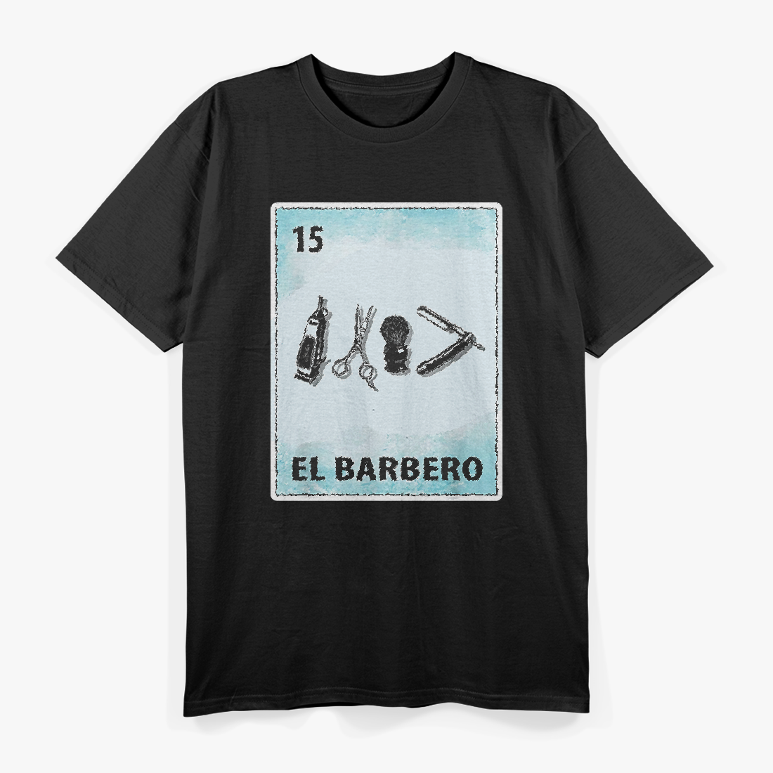 Cool Mexican Barber Cards Design T-Shirt