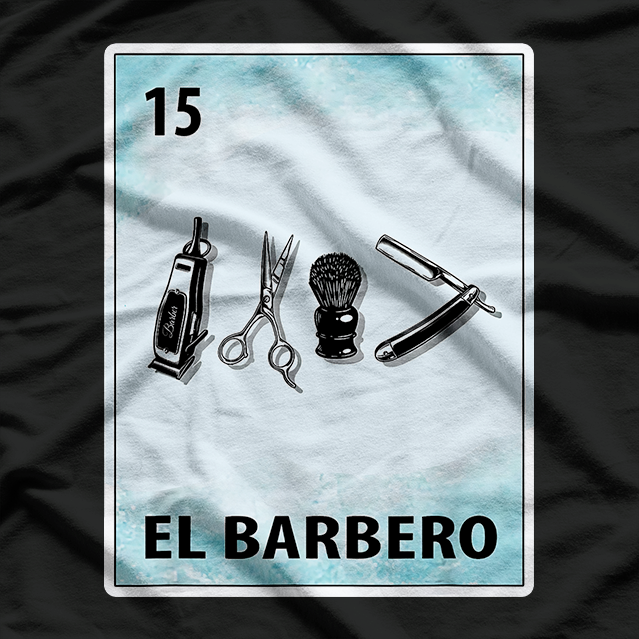 Cool Mexican Barber Cards Design T-Shirt