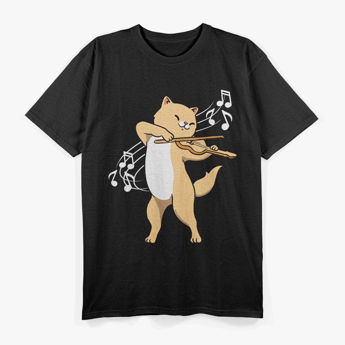 Cute Cat Playing Violin T-Shirt