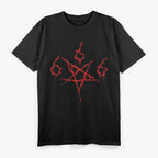 Devil Satan - Satanic 666 Pentagram Symbol of Rebellion and Power T-Shirt
