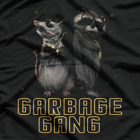 Garbage Gang Animals Oposum And Raccoon T-Shirt