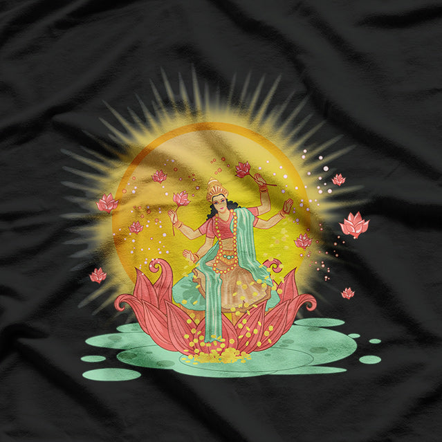 Goddess Lakshmi Symbol of Wealth, Success, and Prosperity T-Shirt