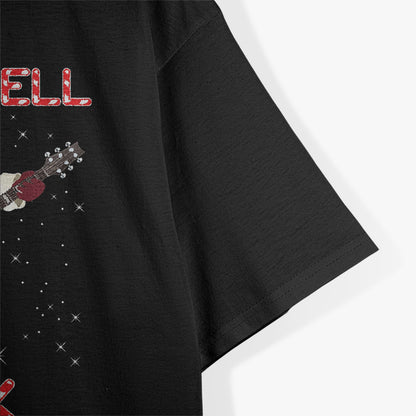 Jingle Bell Rock Merry Christmas Santa Electric Guitar Xmas T-Shirt