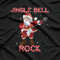 Jingle Bell Rock Merry Christmas Santa Electric Guitar Xmas T-Shirt