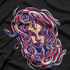 Medusa Head Snake Hair and the Power of Greek Mythology T-Shirt