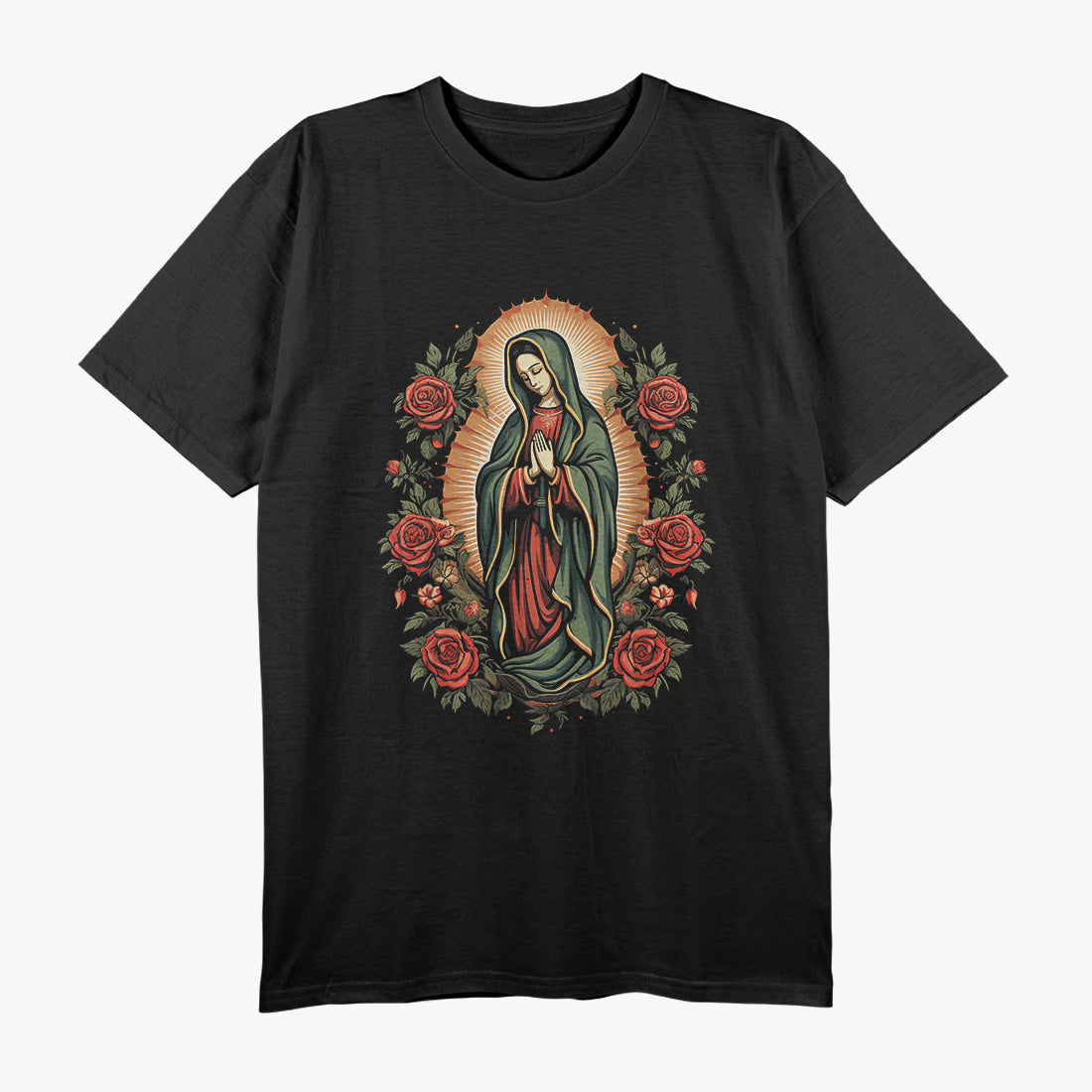 Our Lady of Guadalupe: A Sacred Symbol of Faith for Christians and Catholics T-Shirt