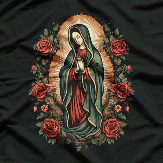 Our Lady of Guadalupe: A Sacred Symbol of Faith for Christians and Catholics T-Shirt