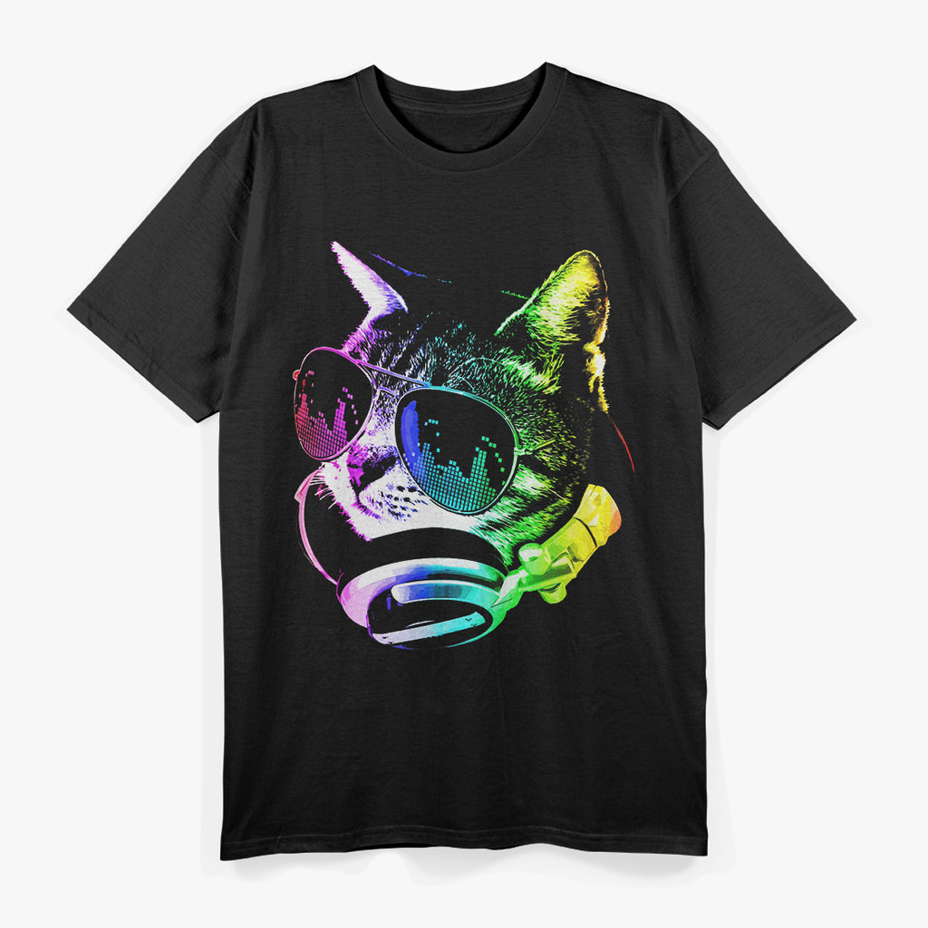 Rainbow Music Cat Lovely For Cat Lovers T-Shirt