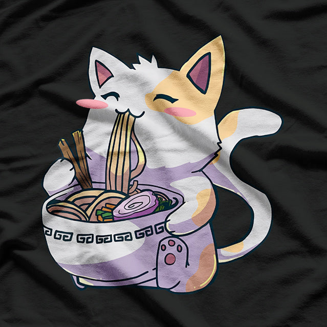 Ramen Cat Kawaii Aesthetics T-Shirt