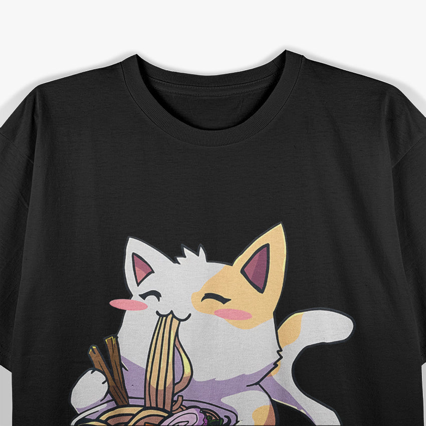 Ramen Cat Kawaii Aesthetics T-Shirt