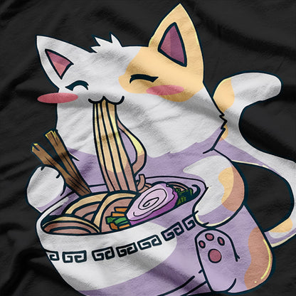 Ramen Cat Kawaii Aesthetics T-Shirt