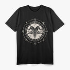 Sigil Baphomet Pentagram Occult Satanic Goat Head and Lucifer Symbol T-Shirt