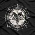 Sigil Baphomet Pentagram Occult Satanic Goat Head and Lucifer Symbol T-Shirt