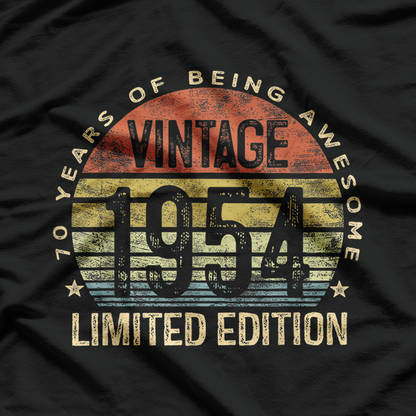 Vintage 1954 Classic 70th Birthday Celebration T-Shirt