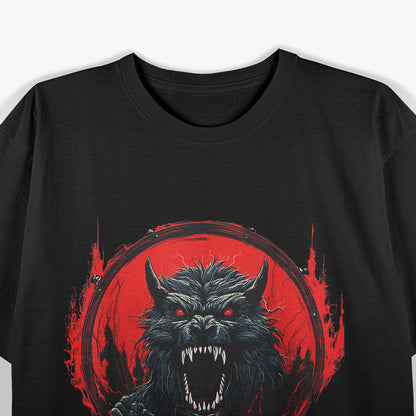 Werewolf Face Mystical Occult T-Shirt