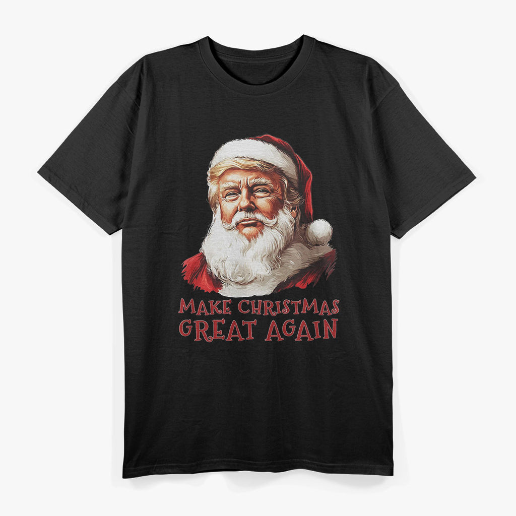 Donald Trump as Santa Claus, Make Christmas Great Again T-Shirt