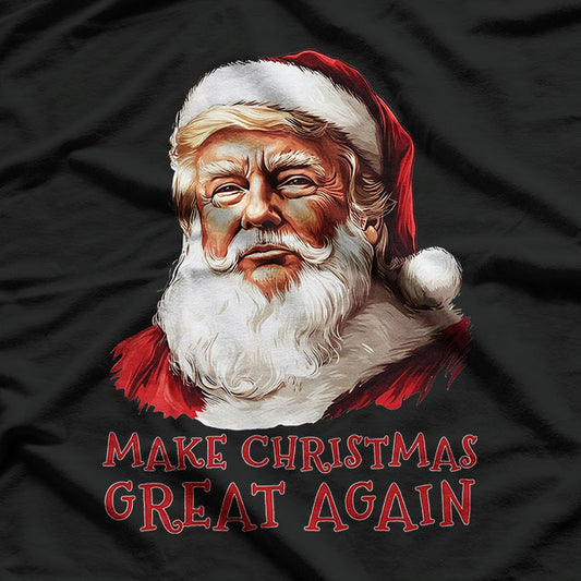 Donald Trump as Santa Claus, Make Christmas Great Again T-Shirt