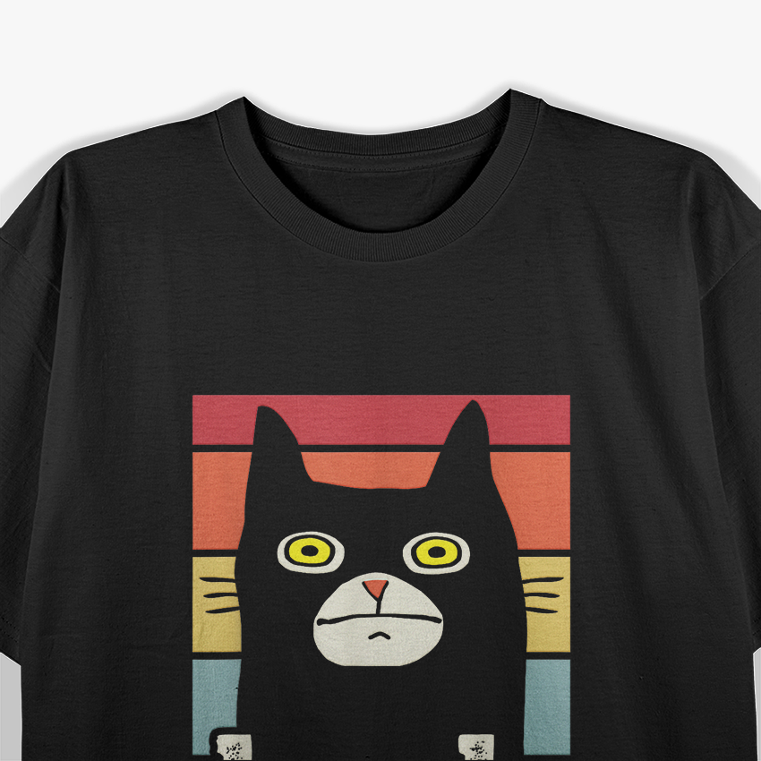 Funny Meme saying Bruh with Cat Greetings Retro T-Shirt