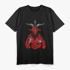 Blackcraft AntiChrist Goat Satan and Baphomet Symbol of Dark Power T-Shirt