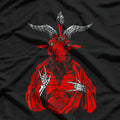 Blackcraft AntiChrist Goat Satan and Baphomet Symbol of Dark Power T-Shirt