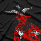 Blackcraft AntiChrist Goat Satan and Baphomet Symbol of Dark Power T-Shirt