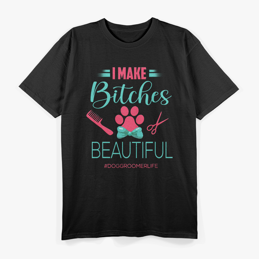 Dog Grooming Outfit Funny Dog Groomer T-Shirt