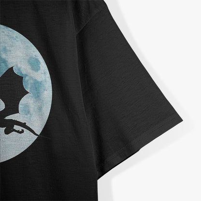 Dragon and Moon Mystical Power and Cool Aesthetic T-Shirt