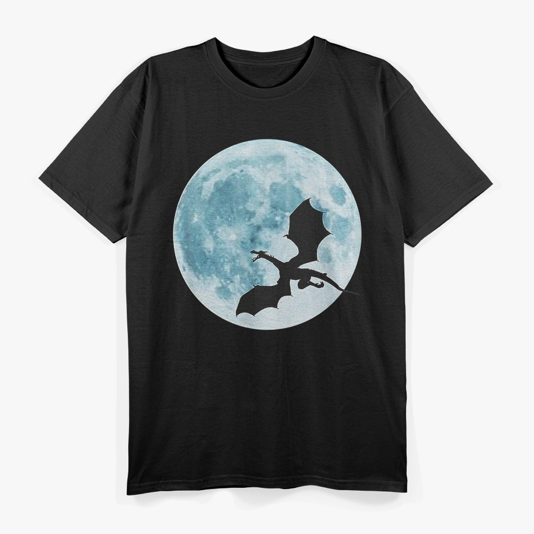 Dragon and Moon Mystical Power and Cool Aesthetic T-Shirt