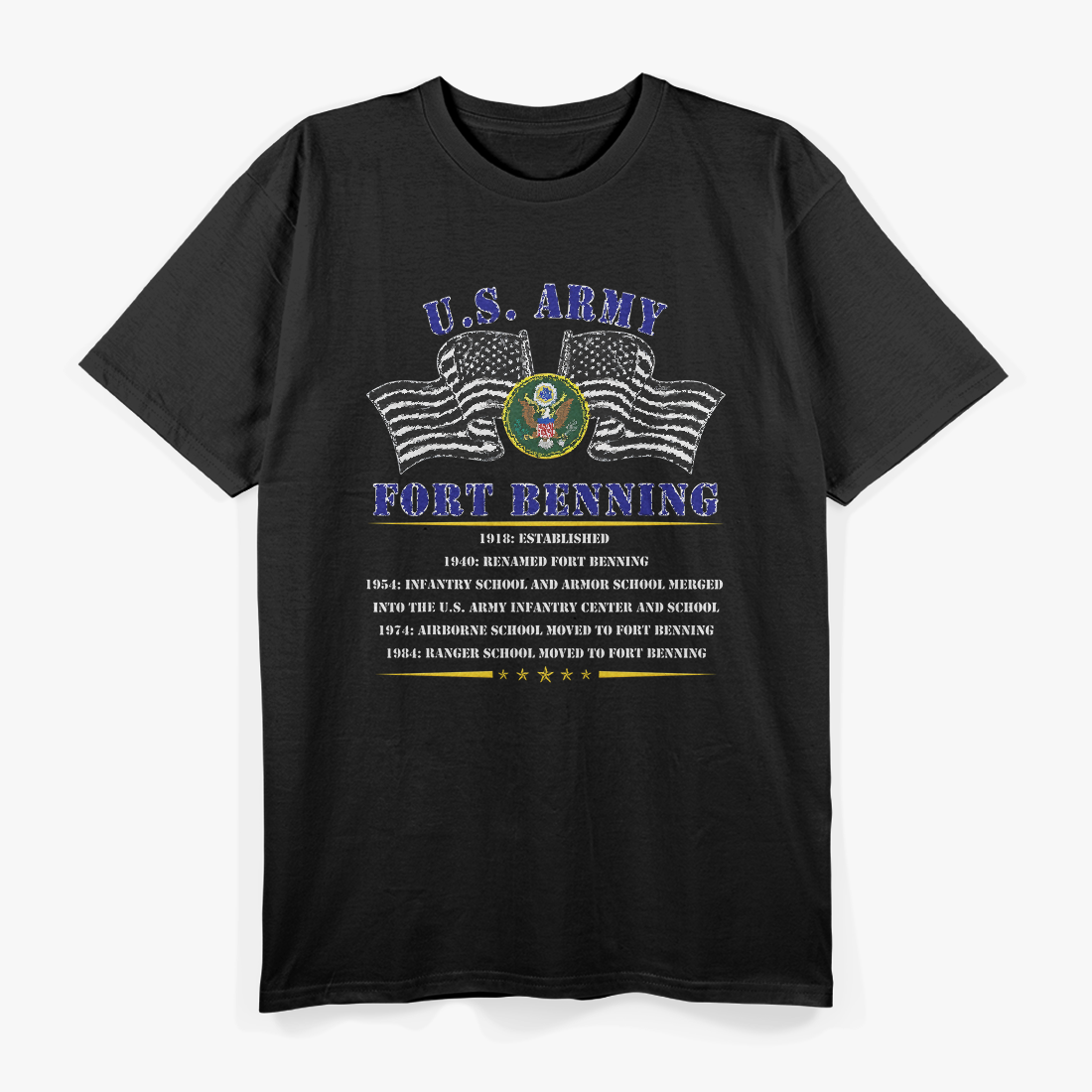 Fort Benning Georgia Ft Benning US Army Base History T-Shirt