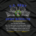 Fort Benning Georgia Ft Benning US Army Base History T-Shirt
