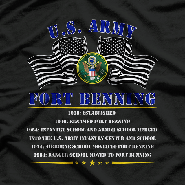 Fort Benning Georgia Ft Benning US Army Base History T-Shirt