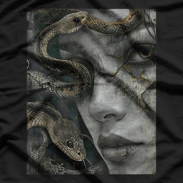 Greek Mythology Medusa and Occult Symbolism T-Shirt