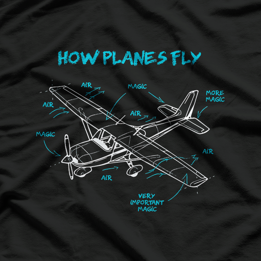 How Planes Fly Funny Aviation Gift RC Plane Pilot T-Shirt