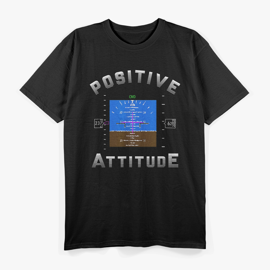 Positive Attitude Aviation Pilot Gift Primary T-Shirt