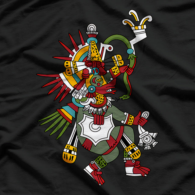 Quetzalcoatl Aztec Feathered Serpent God T-Shirt