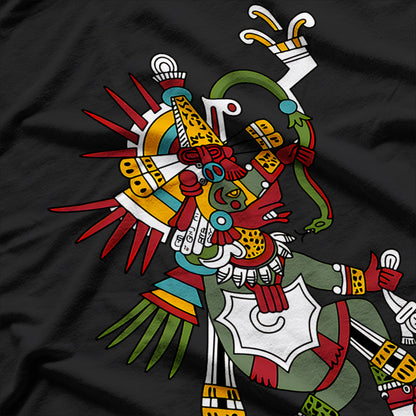 Quetzalcoatl Aztec Feathered Serpent God T-Shirt