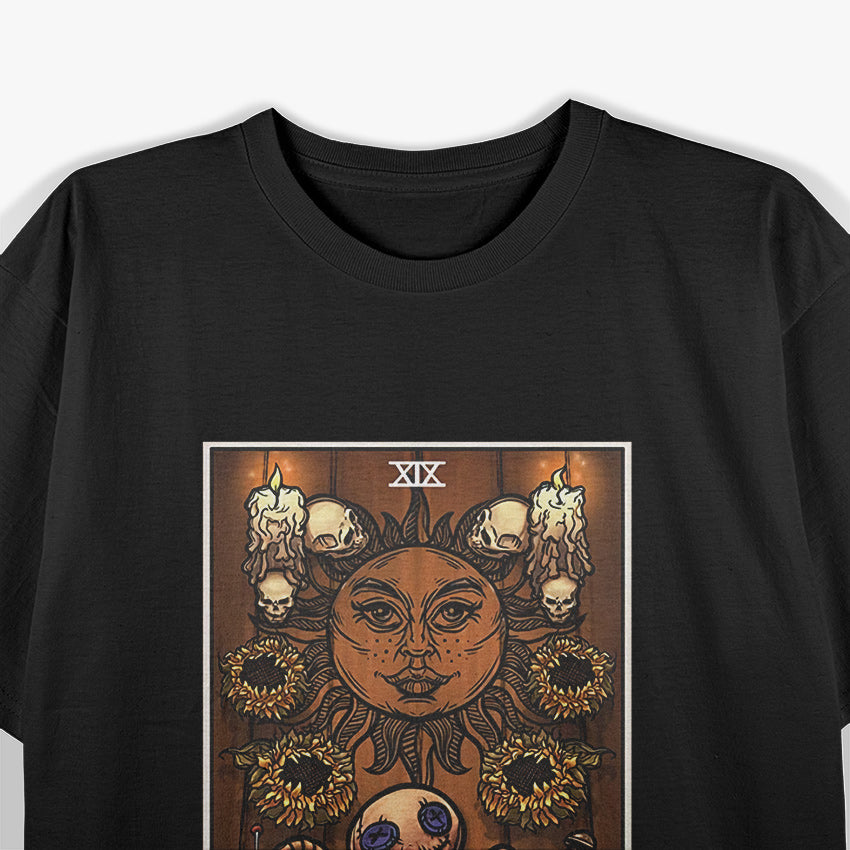 The Sun Tarot: Voodoo Doll Mysticism and Radiance T-Shirt
