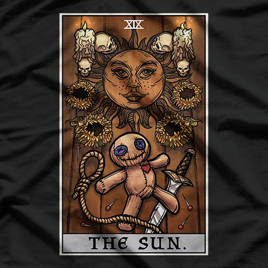 The Sun Tarot: Voodoo Doll Mysticism and Radiance T-Shirt