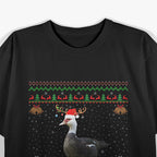 Duck Bird Lover Matching Santa Hat Muscovy Duck Christmas T-Shirt