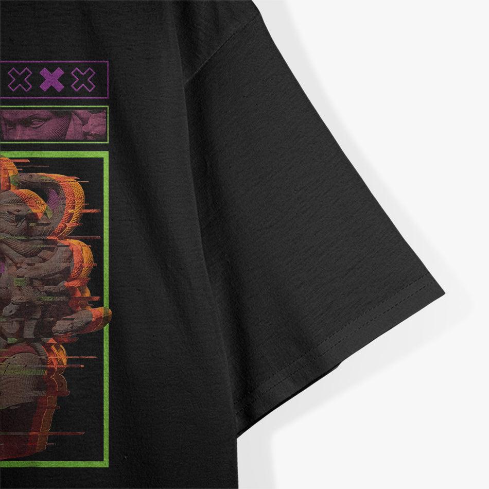 Vaporwave Greece A Retro-Futuristic Journey through the Ancient World T-Shirt