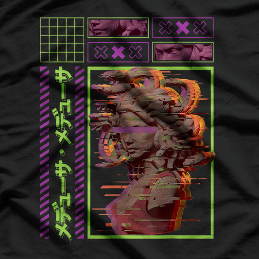Vaporwave Greece A Retro-Futuristic Journey through the Ancient World T-Shirt