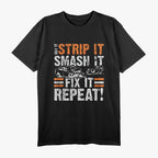 Vintage Racing Quote, Buy It, Strip It, Smash It T-Shirt