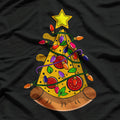 Pizza Christmas Tree Lights Xmas T-Shirt