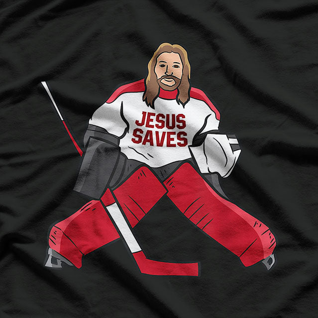 Hockey Jesus Saves T-Shirt