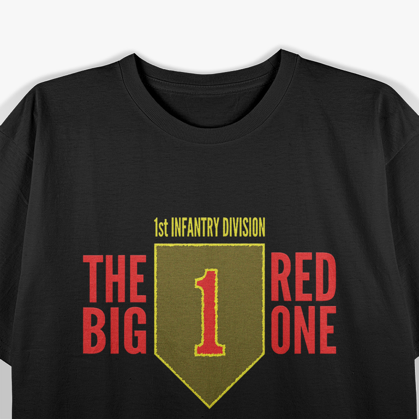 1St Infantry Division The Big Red One Military T-Shirt