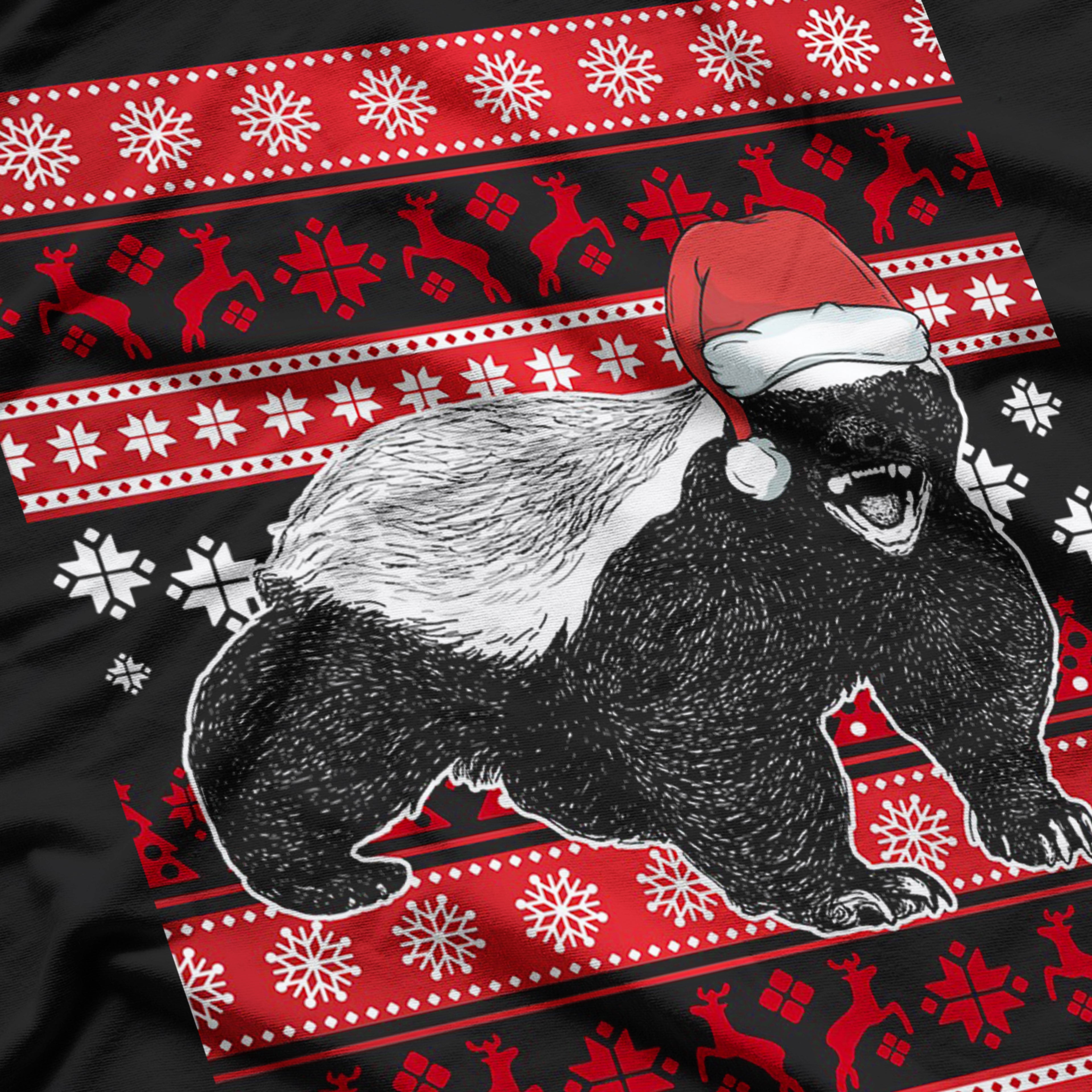 Funny Honey Badger Christmas Squad Xmas T-Shirt